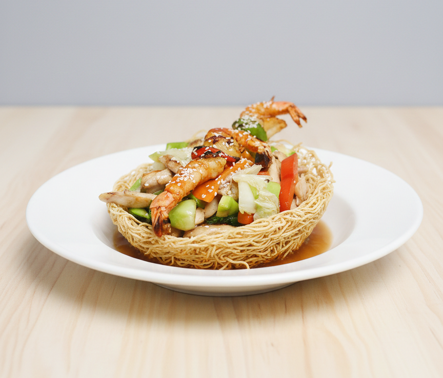 Duo (Poulet – Crevettes) grillé 